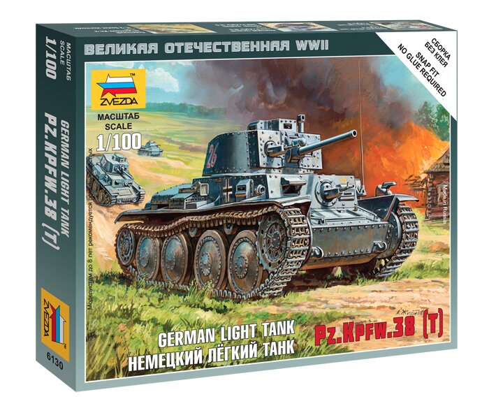 модель Немецкий легкий танк PZ.KPFW.38 (T)